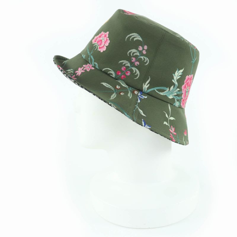 Christian Dior 32 Pfl923 I153 Teddy-d Oblique Reversible Bucket Hat Khaki 56 — view 5