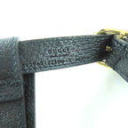 Gucci Leather Interlocking G Dog Torso Harness Black Gold Hardware S Box — view 7