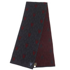 Louis Vuitton 2015 100% Wool Echarpe Triple V Muffler Dark Scarf — view 4