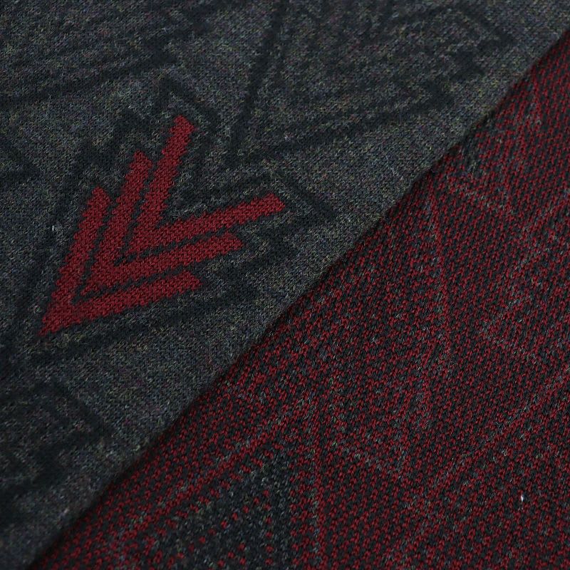 Louis Vuitton 2015 100% Wool Echarpe Triple V Muffler Dark Scarf — view 5
