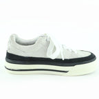 Chanel Coco Mark Lace Up Suede Leather Low-cut Sneakers White — view 5