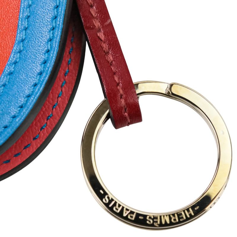 Hermes Kamayu Bag Charm Key Ring Clochette Orange — view 8
