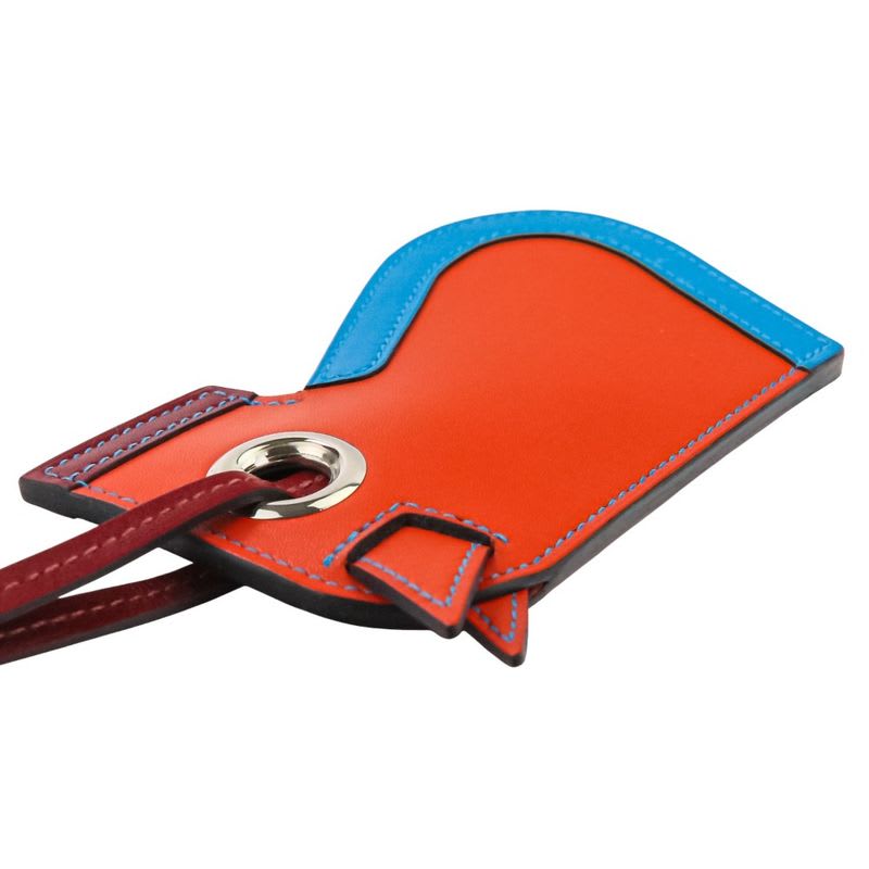 Hermes Kamayu Bag Charm Key Ring Clochette Orange — view 5