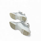 Louis Vuitton Arclight Line Monogram Sneakers Shoes Mesh Leather Suede Silver — view 6