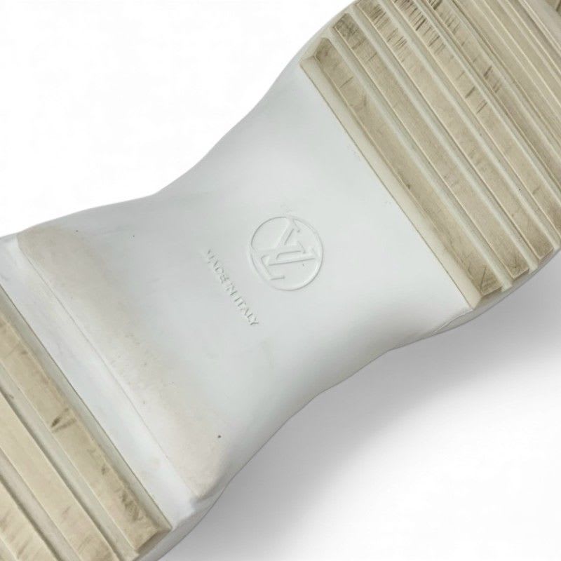 Louis Vuitton Arclight Line Monogram Sneakers Shoes Mesh Leather Suede Silver — view 8