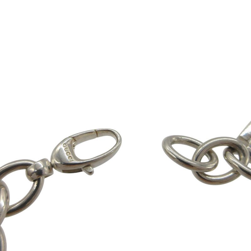 Gucci 5 Charm Bamboo G Logo Dog Tag Icon Bracelet Silver 925 0524 — view 8