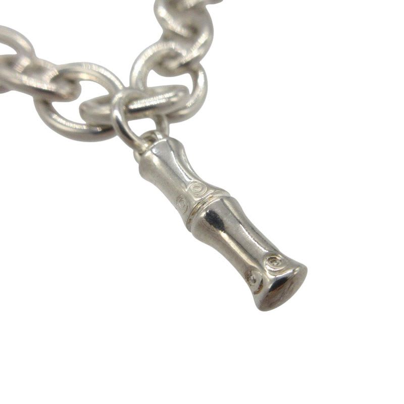 Gucci 5 Charm Bamboo G Logo Dog Tag Icon Bracelet Silver 925 0524 — view 7