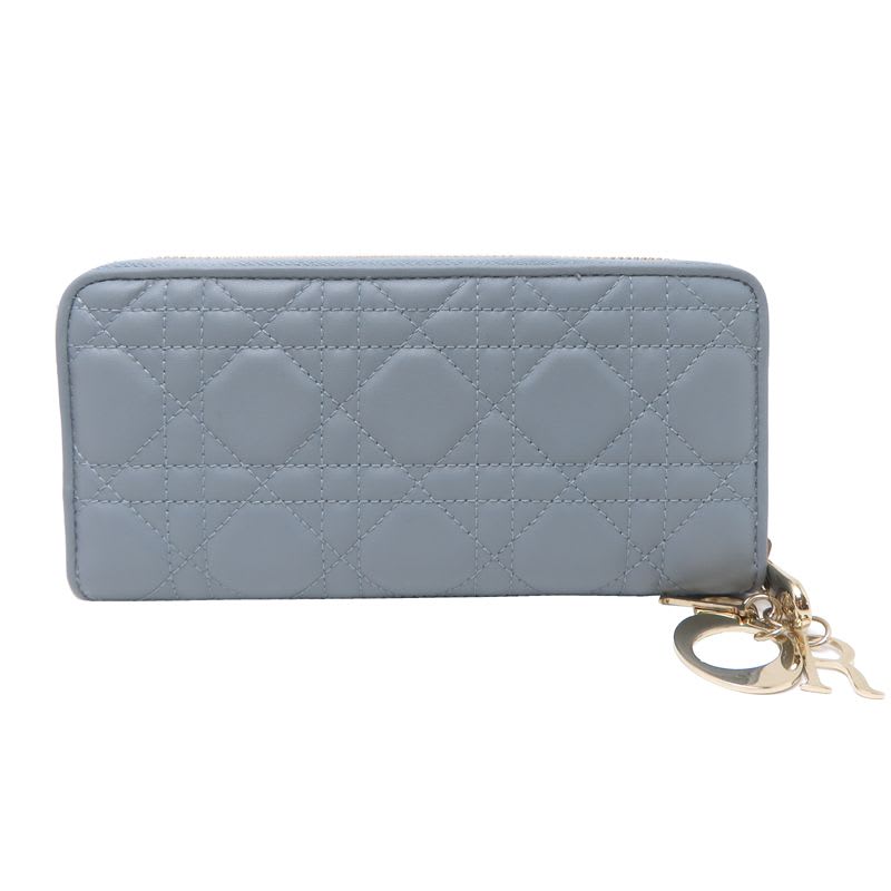 Christian Dior Long Lady Gray Wallet — view 2