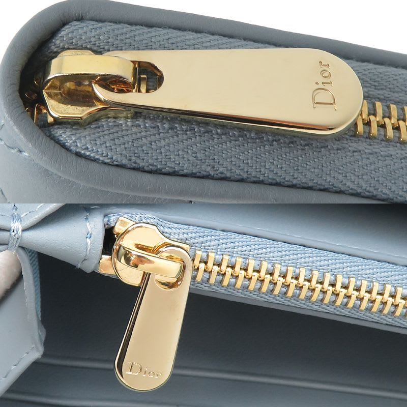 Christian Dior Long Lady Gray Wallet — view 9