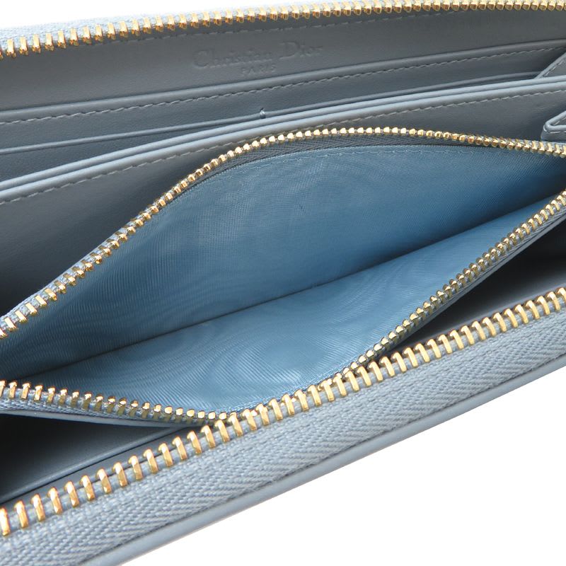 Christian Dior Long Lady Gray Wallet — view 6