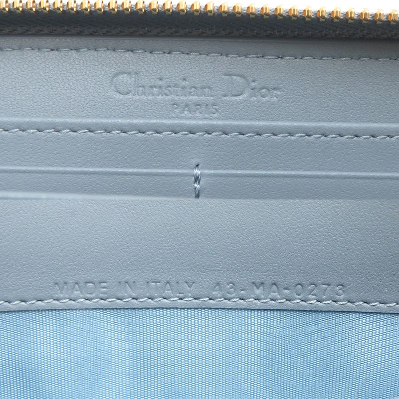 Christian Dior Long Lady Gray Wallet — view 7