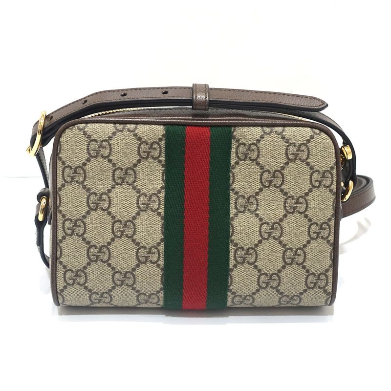 Gucci Offdia Shoulder Bag Body GG Supreme Canvas Leather — view 3