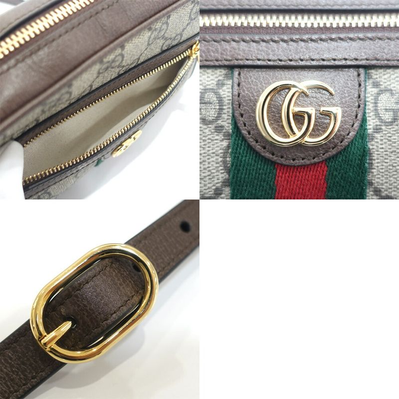 Gucci Offdia Shoulder Bag Body GG Supreme Canvas Leather — view 9