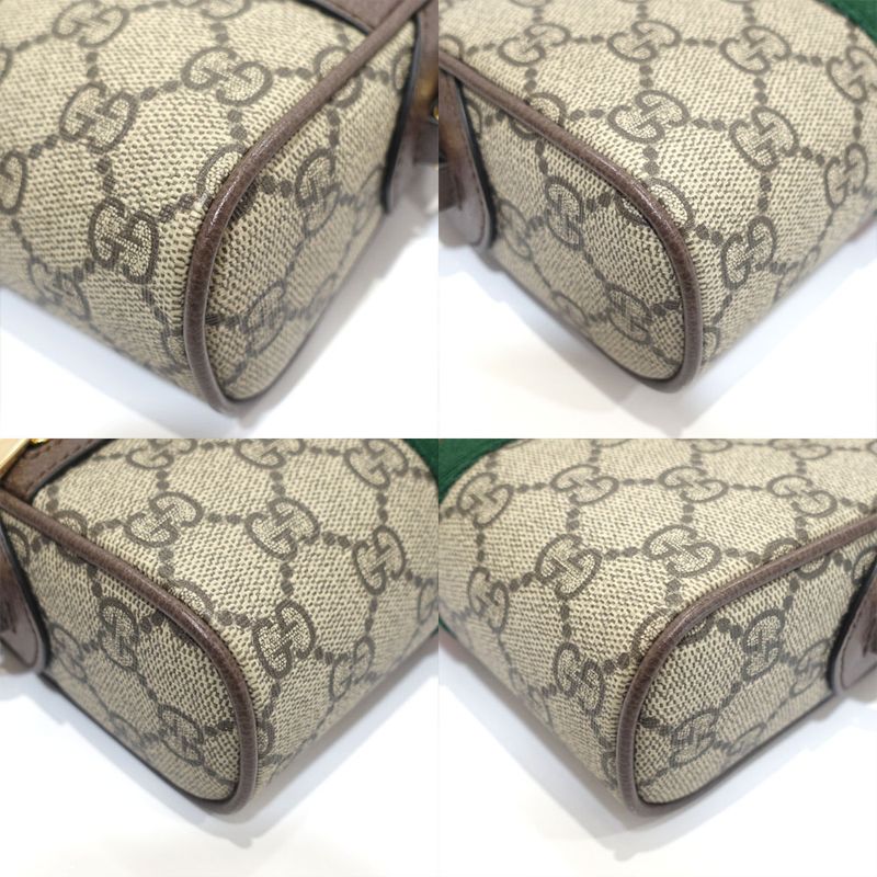 Gucci Offdia Shoulder Bag Body GG Supreme Canvas Leather — view 7