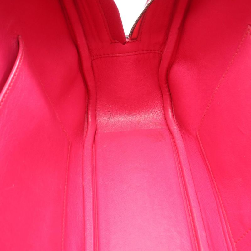 Hermes Handbag Plume Elan 28 Fuchsia Pink Leather — view 7
