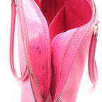 Hermes Handbag Plume Elan 28 Fuchsia Pink Leather — view 8