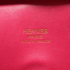 Hermes Handbag Plume Elan 28 Fuchsia Pink Leather — view 4
