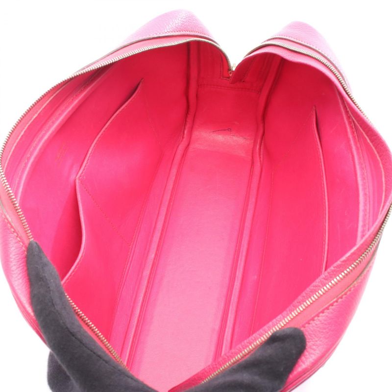 Hermes Handbag Plume Elan 28 Fuchsia Pink Leather — view 3