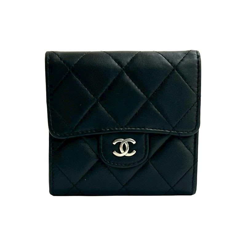 Chanel Timeless Classic Quilted W Hook Lambskin Bifold — view 2