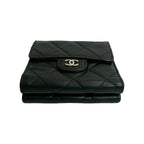 Chanel Timeless Classic Quilted W Hook Lambskin Bifold — view 6