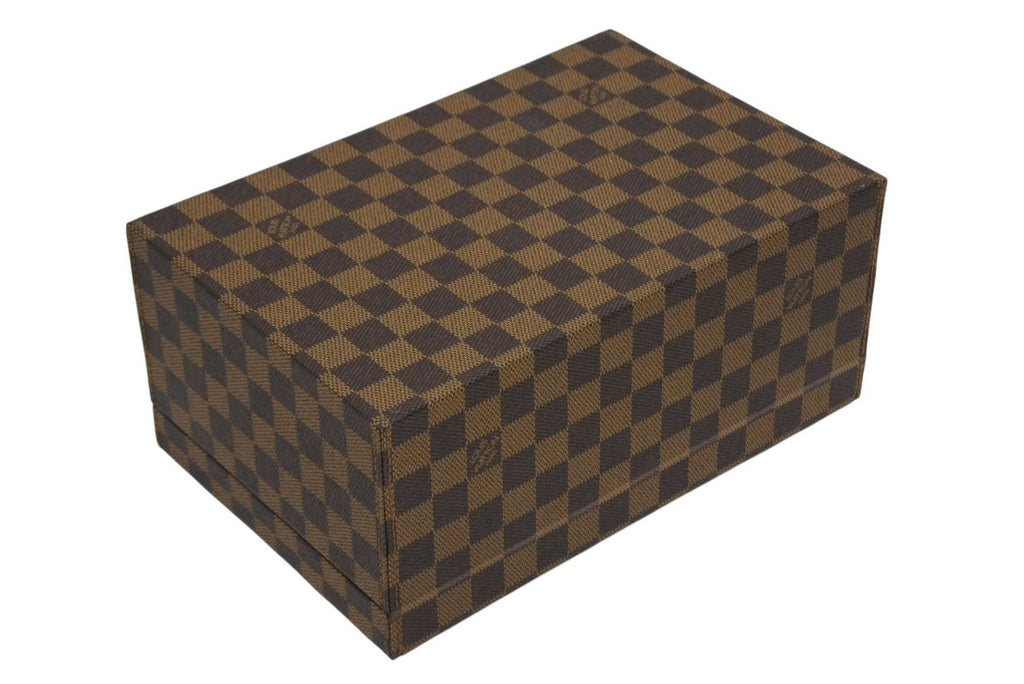 Louis Vuitton Damier Box Order Brown Leather Gold — view 5