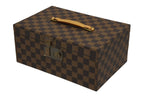 Louis Vuitton Damier Box Order Brown Leather Gold — view 3