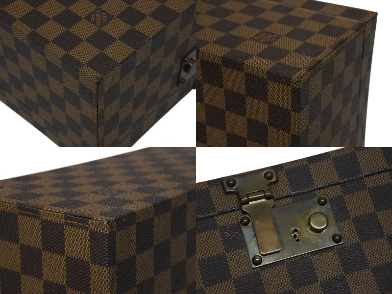 Louis Vuitton Damier Box Order Brown Leather Gold — view 8