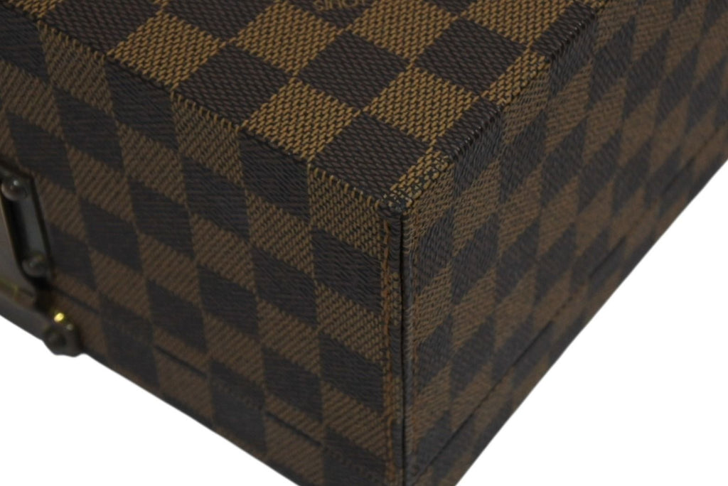 Louis Vuitton Damier Box Order Brown Leather Gold — view 7
