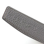 Hermes Belt Buckle H & Leather 32 Box Calf 135 Vaux Togo Black Ethane — view 6