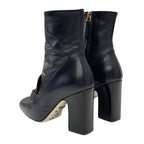 Gucci Double G Boots Short Shoes GG Marmont Leather Black — view 4
