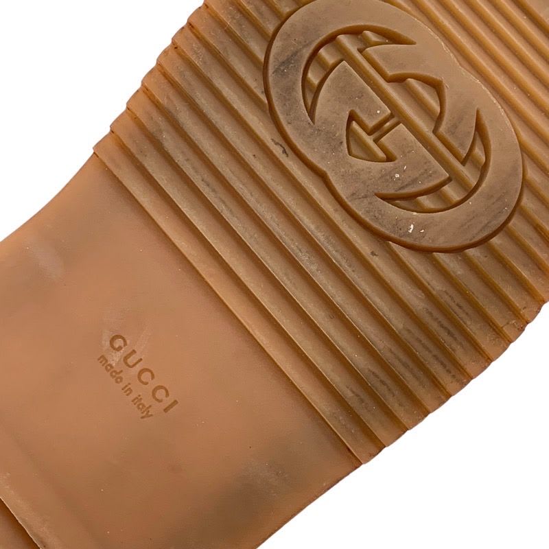 Gucci Sandals Shoes Denim Blue Brown GG Logo Platform Flat Mules — view 8