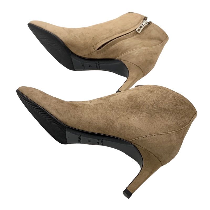 Hermes Boots Short Booties Shoes Suede Brown — view 6