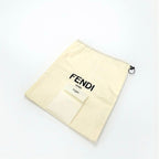 Fendi Sandals Shoes Leather Black Gold Logo Flat — view 8