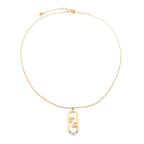 Fendi Orlock Necklace Gold Pearl — view 3