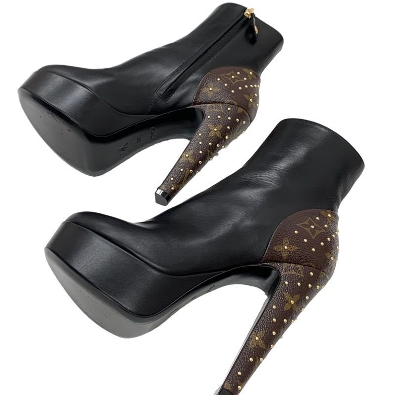 Louis Vuitton Boots Short Ankle After Glow Line Monogram Studs — view 6