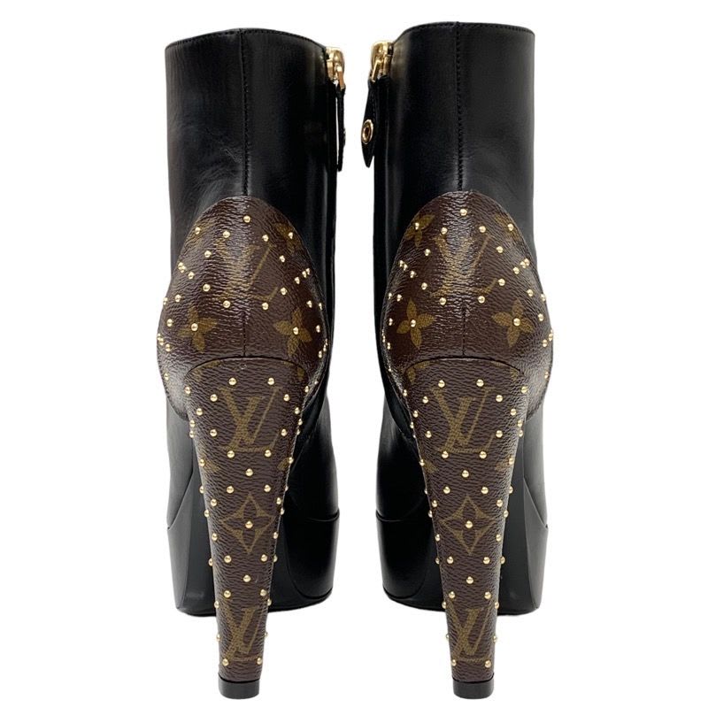 Louis Vuitton Boots Short Ankle After Glow Line Monogram Studs — view 5