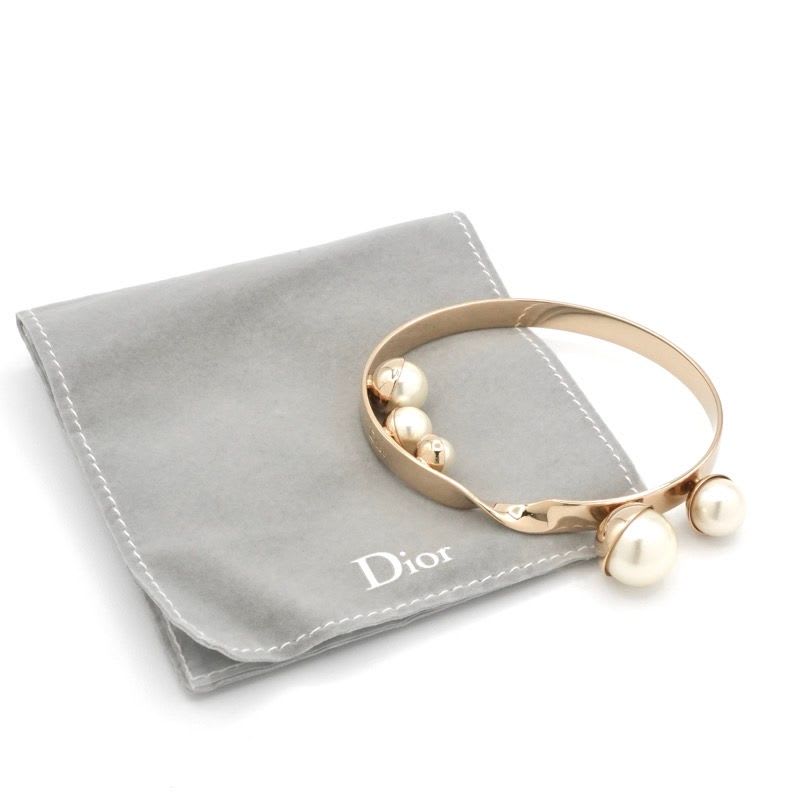 Christian Dior Bracelet Bangle Logo Pearl — view 9