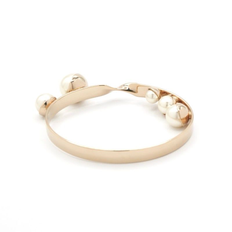 Christian Dior Bracelet Bangle Logo Pearl — view 5