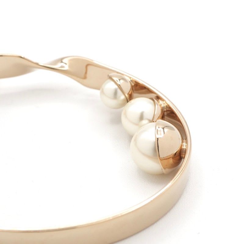 Christian Dior Bracelet Bangle Logo Pearl — view 7