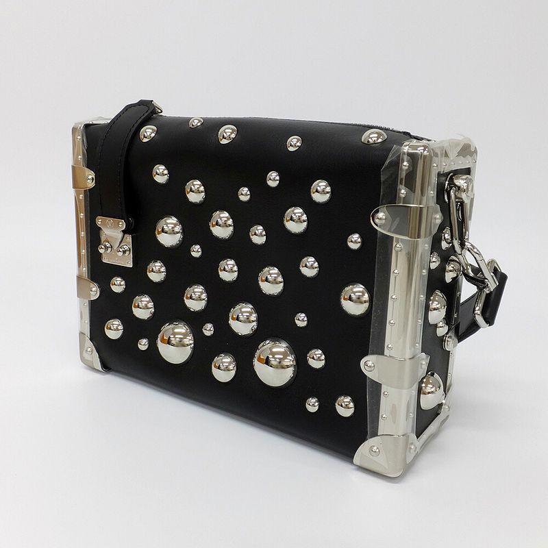 Louis Vuitton Lvyk Side Trunk Black Yayoi Kusama Handbag — view 9