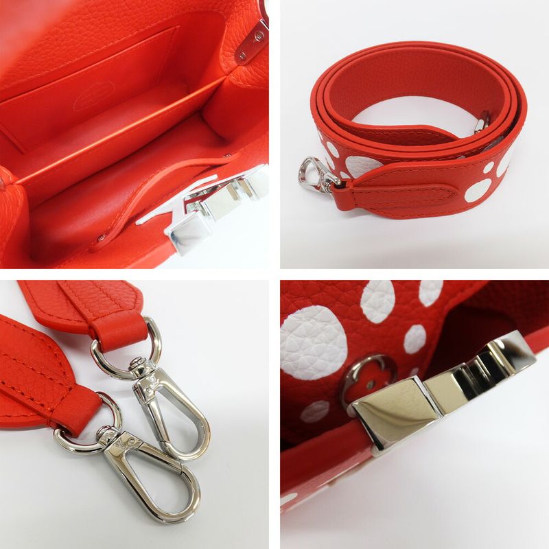 Louis Vuitton Lvyk Capucines Mini Red Infinity Yayoi — view 8