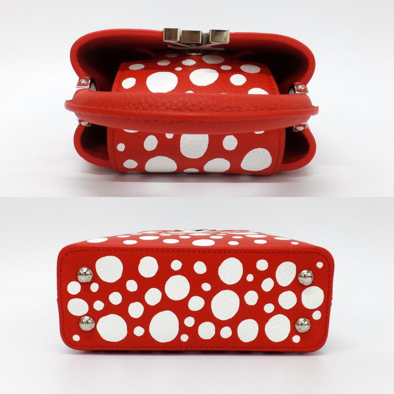 Louis Vuitton Lvyk Capucines Mini Red Infinity Yayoi — view 4