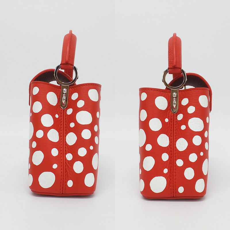 Louis Vuitton Lvyk Capucines Mini Red Infinity Yayoi — view 5