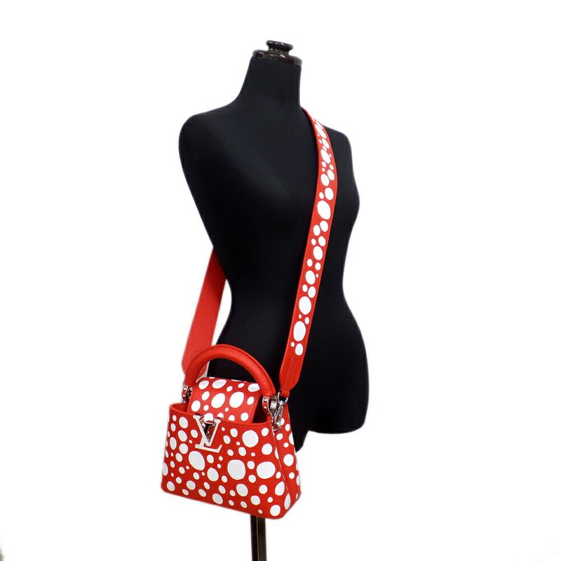 Louis Vuitton Lvyk Capucines Mini Red Infinity Yayoi — view 9