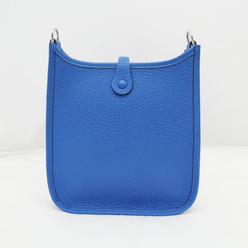 Hermes Evelyne T PM Amazon Blue Shoulder Bag Taurillon Clemence — view 3