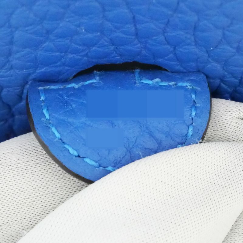 Hermes Evelyne T PM Amazon Blue Shoulder Bag Taurillon Clemence — view 8