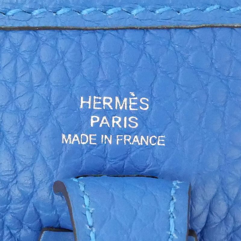 Hermes Evelyne T PM Amazon Blue Shoulder Bag Taurillon Clemence — view 7