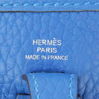 Hermes Evelyne T PM Amazon Blue Shoulder Bag Taurillon Clemence — view 7