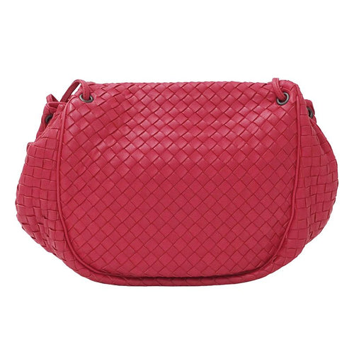 Bottega Veneta Bag Shoulder Intrecciato Leather Red Pink — view 2