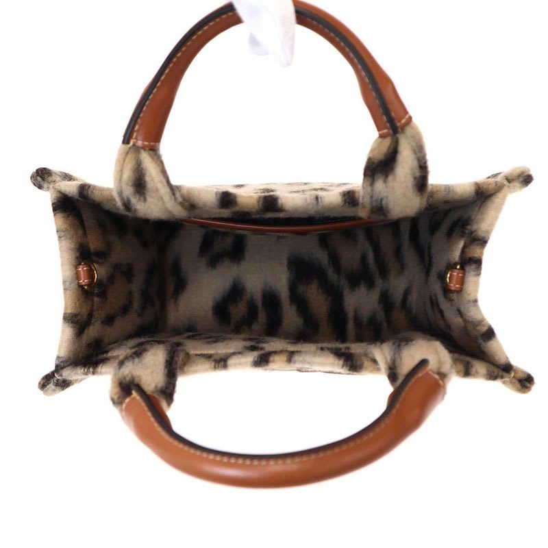 Celine Small Cabas Triomphe Bag Tice Leopard 2-Way